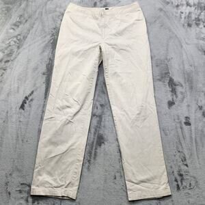 Vintage Y2K GAP Pants Womens 12 Beige Khaki Chino Low Rise Ankle Straight Leg